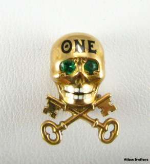THETA NU EPSILON   14k Gold fraternity c. 1900s Antique Badge PIN 