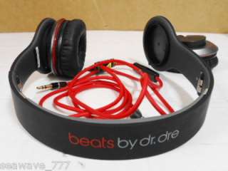 AS IS Monster Beats Solo by Dr. Dre On Ear Headphones BLACK  