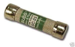Spa pack FUSE SC 25 Buss class G Time Delay 25A 300V  