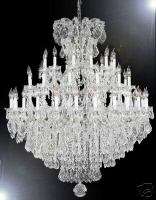 37 LIGHT SILVER MARIA THERESA CRYSTAL CHANDELIER  