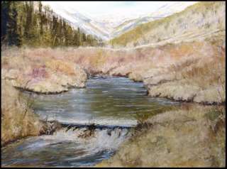 Dave Iles Beaver Dam Meadows on Canvas Hand Singed Original Painting 