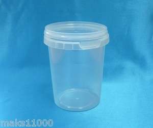   pcs Transparent bucket for honey 0,5 liter   0,55 quart   Beekeeping