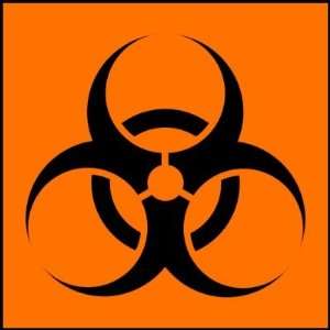   or Biohazard Sign Symbol Warning Orange Sticker: Everything Else