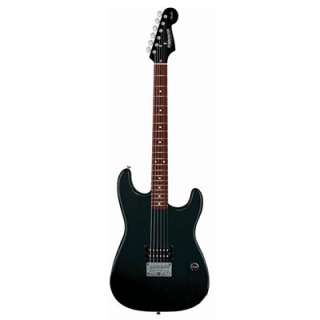 Black Fender Starcaster 1HB Strat Electric Guitar Set  