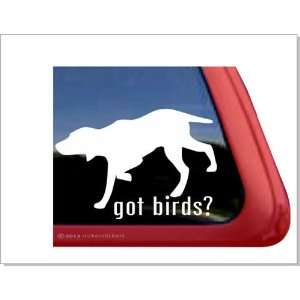  Got Birds? ~ Bird Dog Vinyl Window Auto Decal Sticker 