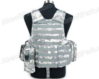 Molle Airsoft Tactical Strike Plate Carrier Vest ACU3  
