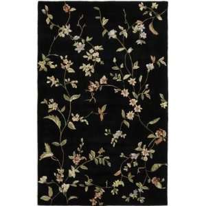  Rugs America Flora Misty Black 3035A   6 Round: Home 