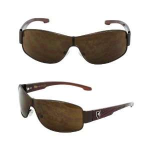   Brown Fashion Design on Sides to Add Comfort with Black Lenses for Men