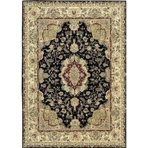  Nourison 2000 Black Traditional Medallion 23 x 8 Runner 