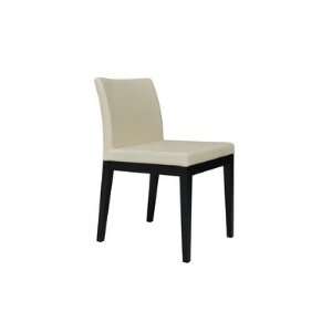  Aria Wood Chair Finish Walnut, Color Black, Fabric 