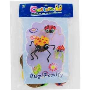  72 Packs of bug family craft kit 