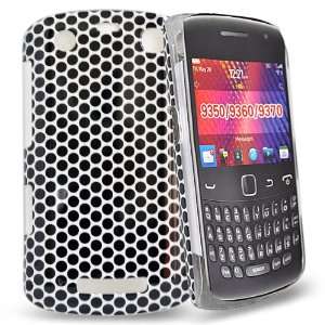     White (dot) design hard case cover for blackberry 9360: Electronics