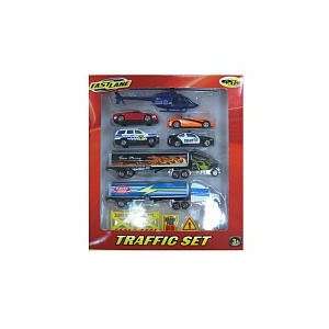  Fast Lane Die Cast 12 Pack   Police Helicopter Toys 