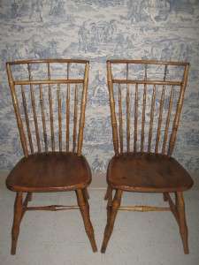 Ethan Allen CIRCA 1776 Maple Bird Cage Side Chairs goes with Heirloom 