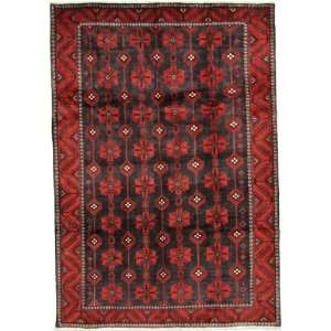   100 Navy Blue Persian Hand Knotted Wool Shiraz Rug: Furniture & Decor