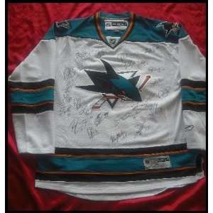  San Jose Sharks Autographed Jersey   Autographed NHL 
