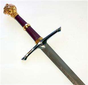 CHRONICLES of NARNIA Lion Head PETERS SWORD REPLICA  