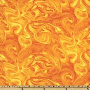 44 Wide My Universe Color Splash Orange Fabric By The 