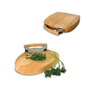 New Picnic Time Herb Chop Block 897 00 505 Rubber Solid Wood Chopping 