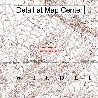   Topographic Quadrangle Map   Mercury NE, Nevada (Folded/Waterproof
