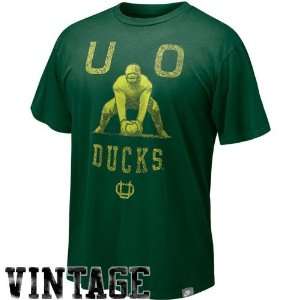  Nike Oregon Ducks Green Vault Vintage Organic T shirt 