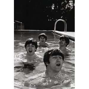 The Beatles Poster, Swimming, Lennon, McCartney, Starr, Harrison, Rock 