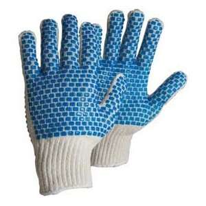  Square Dot Grip Glove, Blue   L/Xl 