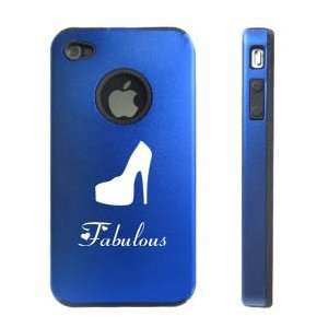   Blue Aluminum & Silicone Case Fabulous High Heel: Cell Phones