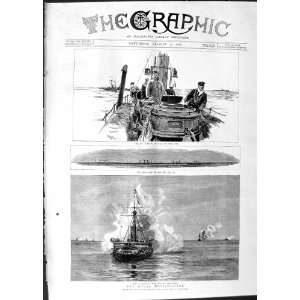    1888 Navy Ships H.M.S Rodney Torpdo Boat War Battle
