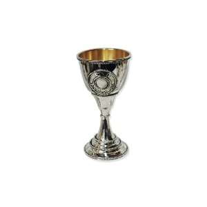  Sterling Silver Kiddush Cup with Pearl Displays: Home 