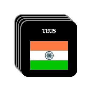  India   TEUS Set of 4 Mini Mousepad Coasters Everything 