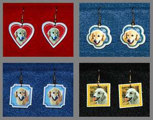 Golden Retriever Dog Handmade Jewelry Earrings  