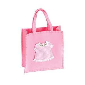  Pink Felt Bag Party Gingham Dress Favor Tote: Baby