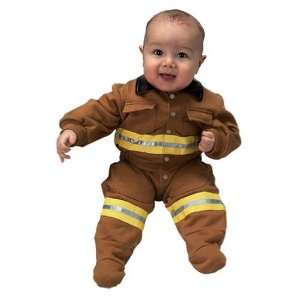  Jr. Fire Fighter Tan Suit Infant Costume: Toys & Games