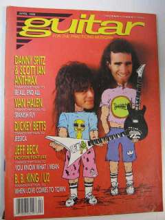 Guitar Magazine 1989 April Danny Spitz Scott Ian  