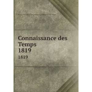  Connaissance des Temps. 1819 France. Bureau de Longitudes 