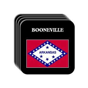  US State Flag   BOONEVILLE, Arkansas (AR) Set of 4 Mini 