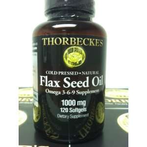  Flax Seed Oil 1000mg 120 Gels: Health & Personal Care