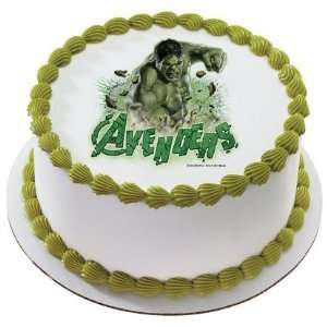 The Avengers the Hulk Personalized Edible Cake Image Topper:  