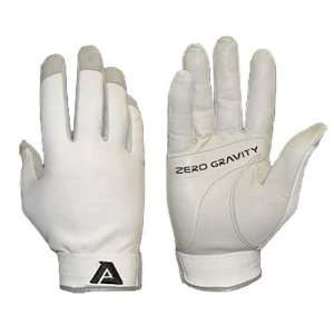 Akadema AKD BZG444 L Adult Zero Gravity Batting Glove White Large 