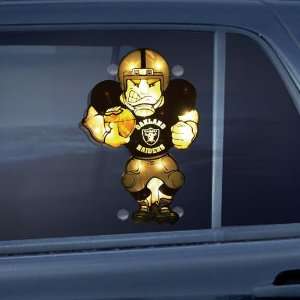 BSS   Oakland Raiders NFL Two Sided Light Up Car Window Decoration (9 