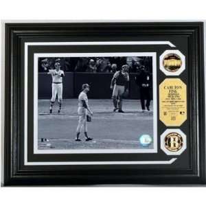  Carlton Fisk Gold Coin Photo Mint W/Two 24Kt Gold Coins 