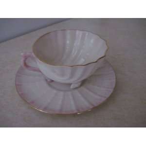  Belleek Neptune Tea Cup and Saucer 11th Marking 