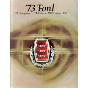  1973 FORD GALAXIE LTD Sales Brochure Literature Book 