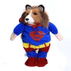    Pet Dog Apparel Superman Outfit Costume   Size M: Pet Supplies