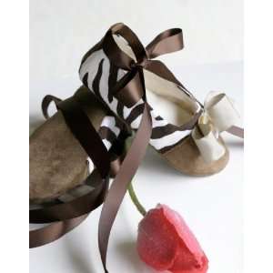  Brown Satin Ribbon Animal Print Baby Shoes: Everything 