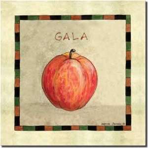 Gala Apple by Donna Jensen   Fruit Ceramic Accent Tile 8 x 8 Kitchen 
