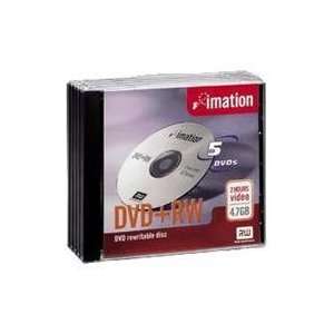  IMATION DVD+RW Rewritable Discs with Jewel Cases   16804 