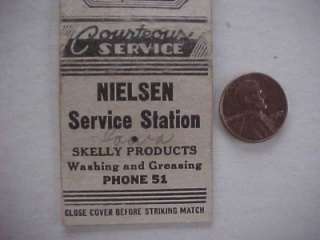   Gas & Oil service station matchbook from an unknown city NICE!  