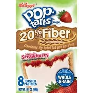 Kelloggs Pop Tarts Frosted Strawberry, 16 Pastries Total  2 PACK 